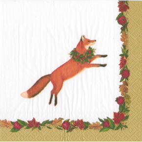 Leaping Fox Paper Luncheon Napkins, 20 Per Pack