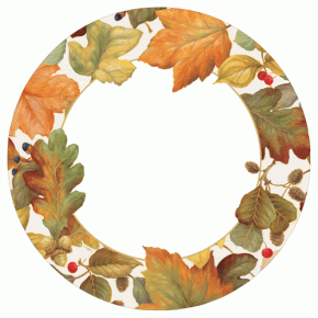 Autumn Leaves 2 Paper Dinner Plates, 8 Per Pack