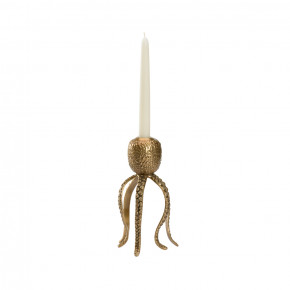 Pacific Octopus Candleholder Brass