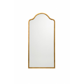 Scalloped Top Arch Mirror Gold