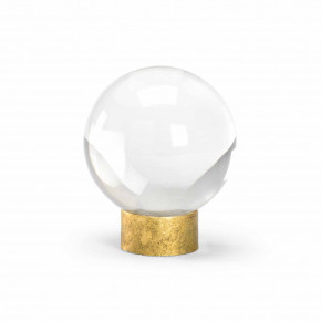 Crystal Ball On Stand Gold