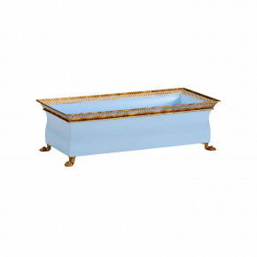 French Tole Planter Blue