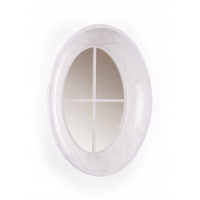 Oval Cottage Mirror Cream