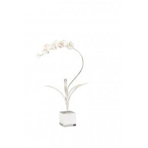 Orchid On Stand Silver Medium