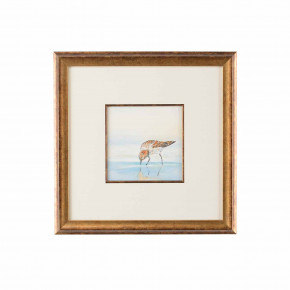 Sand Piper III Watercolor Ant Gold Frame