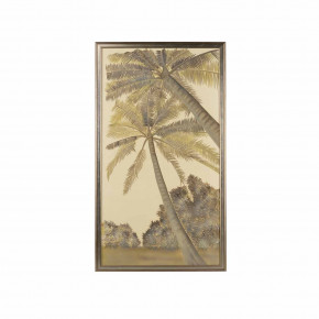 Island Palm II Watercolor On Silk