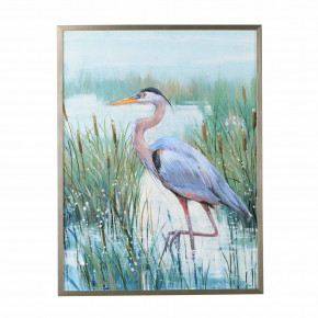 Marsh Heron II Printed Canvas