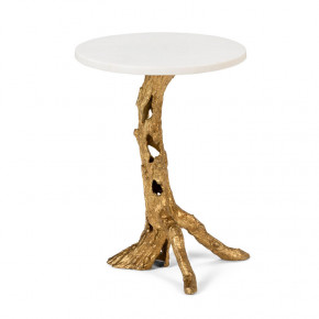 Woody Side Table - Gold