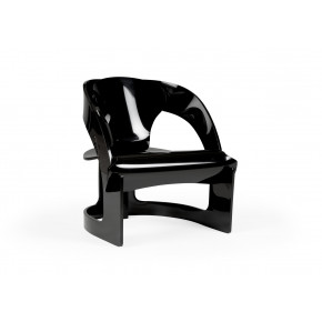 Beverly Grove Acrylic Chair - Black