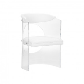 Baran Barrel Back Chair - White