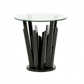 Geode End Table Black