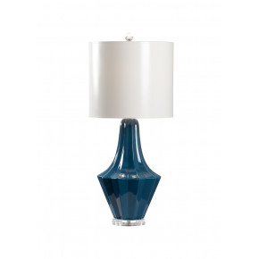 Varsity Blue Lamp - White Shade