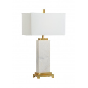 White Kennedy Marble Lamp