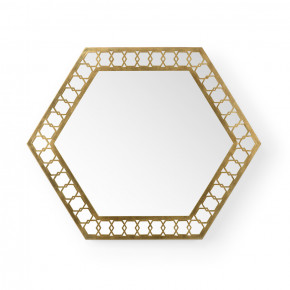 Dagmi Hexagonal Mirror Gold