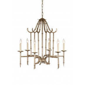 Bamboo Chandelier Silver