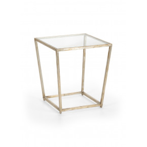 Cubist Side Table Silver