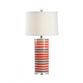 Orange Banded Table Lamp