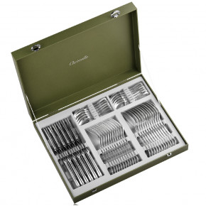 Malmaison Silverplated 48 Pieces Set for 12 in Chest (12x: Dinner Fork, Dinner Knife, Tablespoon, After Dinner Teaspoon)