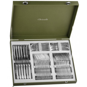 Albi Silverplated 48 Pieces Set for 12 in Chest (12x: Dinner Fork, Dinner Knife, Tablespoon, After Dinner Teaspoon)