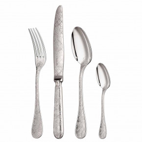 Jardin d'Eden Silverplated 48 Pieces Set for 12 in Chest (12x: Dinner Fork, Dinner Knife, Tablespoon, After Dinner Teaspoon)