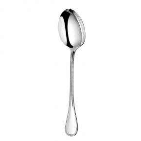 Perles Sterling Silver Serving Spoon, Large