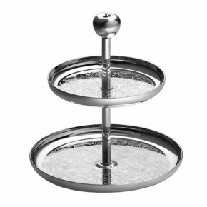 Jardin D'Eden 2-Tier Pastry Stand Silverplated