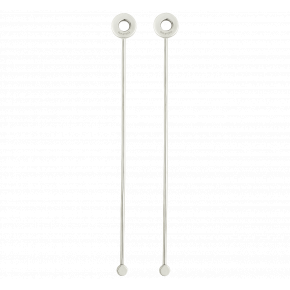 Oh De  Set Of 2 Cocktail Stirrers Stainless Steel