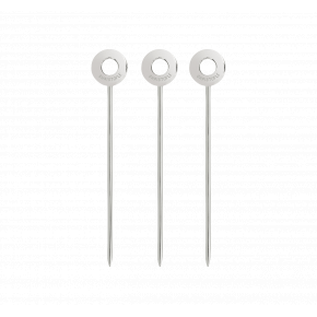 Oh De  Set Of 6 Cocktail Picks Stainless Steel