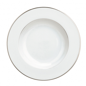 Albi Rimmed Soup Plate Porcelain Platinum