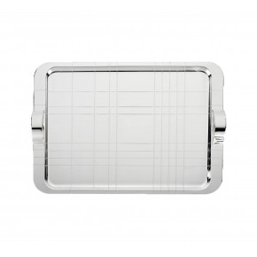 Graphik Silverplated Tray 16.9"X12.6" (43x32 Cm)