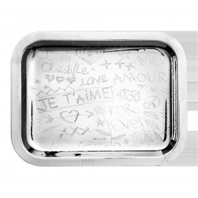 Graffiti Silverplated Tray 10.2"X7.8" (26x20 Cm)