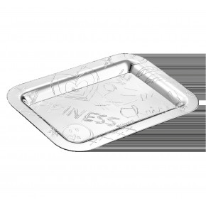 Graffiti Silverplated Tray 4"X6" (10x15 Cm)