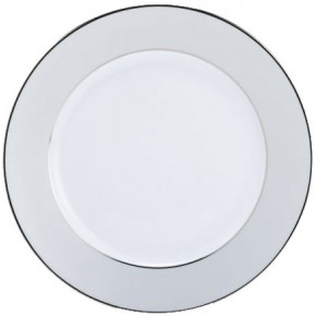 Clair de Lune Uni Grey/Platinum Rimless Soup Plate 19 Cm 32 Cl