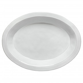 Plano White Oval Platter 16'' X 12'' H1.5''