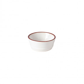 Beja White & Red Ramekin/Butter Dish D2.75'' H1.25'' | 2 Oz.