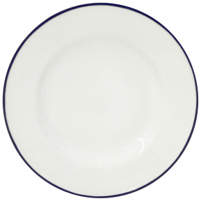 Beja White & Blue Bread Plate D5.75'' H1''