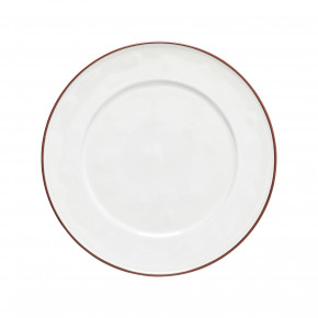 Beja White & Red Charger Plate/Platter D13'' H1''