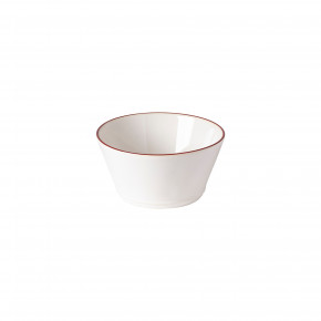 Beja White & Red Soup/Cereal Bowl D5.5'' H2.75'' | 15 Oz.