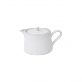 Beja White & Cream Tea Pot 7'' x 4.25'' H4.25'' | 14 Oz.