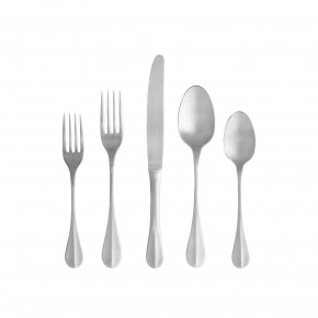 Nau Brushed 5-Pc Setting (table knife, table fork, table spoon, dessert fork, dessert spoon)