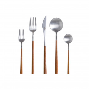 Mito Brushed Wooden Cable Flatware