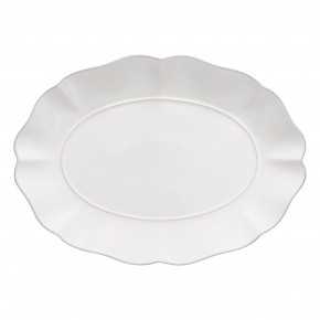 Rosa White Oval Platter 12.25'' X 15.75'' H1.75''