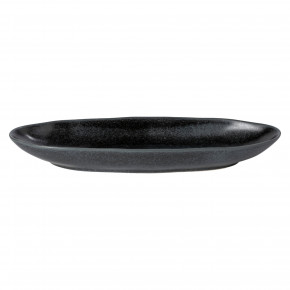 Livia Matte Black Oval Platter 13'' X 4.25'' H2''