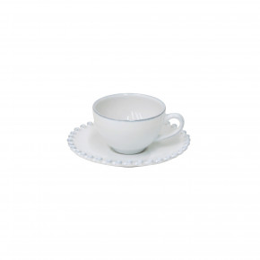 Pearl White Coffee Cup & Saucer 3.75'' X 3'' H2'' | 3 Oz. D5''