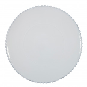 Pearl White Charger Plate/Platter D13.5'' H1.25''