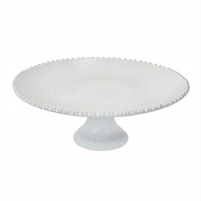 Pearl White Footed Plate D13.5'' H5''