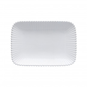 Pearl White Rect. Platter 12'' x 8.25'' H1.5''