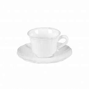 Alentejo White Tea Cup & Saucer 4.75'' X 3.75'' X 2.75'' | 7 Oz. D6.5''