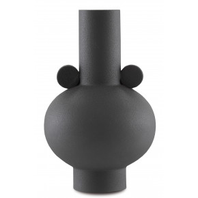 Happy 40 Round Black Vase