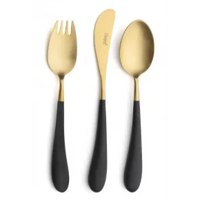 3-Piece Matte Black Flatware Set